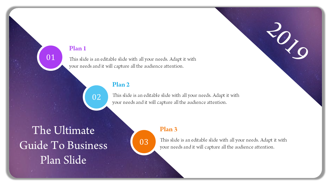 Free - Simple Business Plan PPT Presentation Template  Diagram